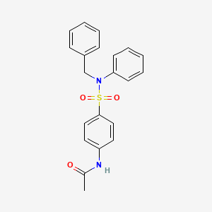 molecular formula C21H20N2O3S B5728404 N-(4-{[benzyl(phenyl)amino]sulfonyl}phenyl)acetamide 