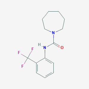 molecular formula C14H17F3N2O B5728420 N-[2-(trifluoromethyl)phenyl]-1-azepanecarboxamide 
