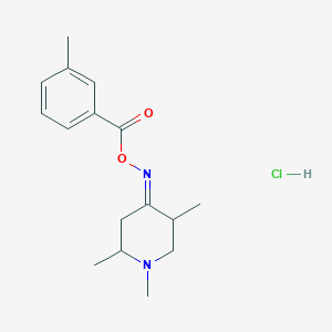 molecular formula C16H23ClN2O2 B5728438 1,2,5-trimethyl-4-piperidinone O-(3-methylbenzoyl)oxime hydrochloride 