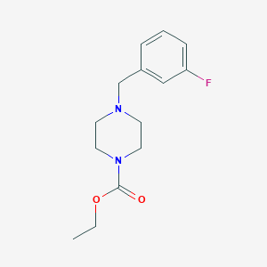 ethyl 4-(3-fluorobenzyl)-1-piperazinecarboxylate