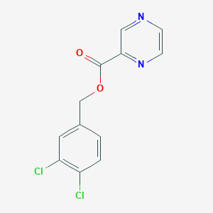 molecular formula C12H8Cl2N2O2 B5728448 3,4-dichlorobenzyl 2-pyrazinecarboxylate 