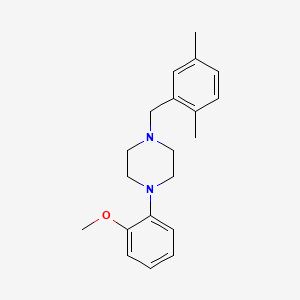 molecular formula C20H26N2O B5728457 1-(2,5-dimethylbenzyl)-4-(2-methoxyphenyl)piperazine 