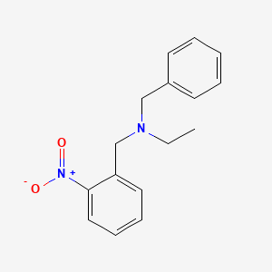 molecular formula C16H18N2O2 B5728465 N-benzyl-N-(2-nitrobenzyl)ethanamine 