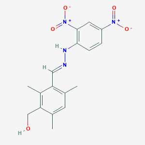 3-(hydroxymethyl)-2,4,6-trimethylbenzaldehyde (2,4-dinitrophenyl)hydrazone