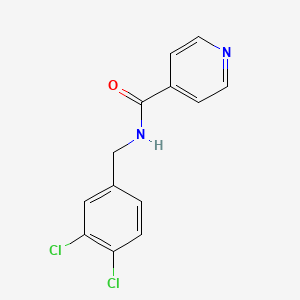 molecular formula C13H10Cl2N2O B5728492 N-(3,4-dichlorobenzyl)isonicotinamide 