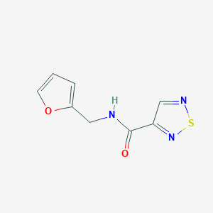molecular formula C8H7N3O2S B5728499 N-(2-furylmethyl)-1,2,5-thiadiazole-3-carboxamide 