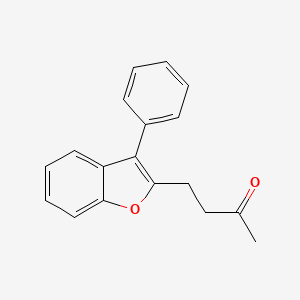 molecular formula C18H16O2 B5728534 4-(3-phenyl-1-benzofuran-2-yl)-2-butanone 