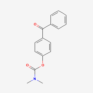 molecular formula C16H15NO3 B5728541 4-benzoylphenyl dimethylcarbamate 