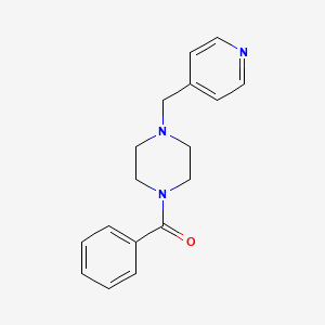 molecular formula C17H19N3O B5728566 1-benzoyl-4-(4-pyridinylmethyl)piperazine 