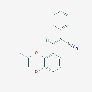 molecular formula C19H19NO2 B5728573 3-(2-isopropoxy-3-methoxyphenyl)-2-phenylacrylonitrile 