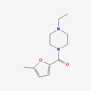 molecular formula C12H18N2O2 B5728586 1-ethyl-4-(5-methyl-2-furoyl)piperazine 