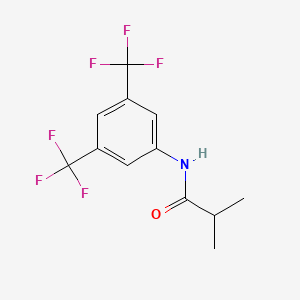 molecular formula C12H11F6NO B5728591 N-[3,5-bis(trifluoromethyl)phenyl]-2-methylpropanamide 