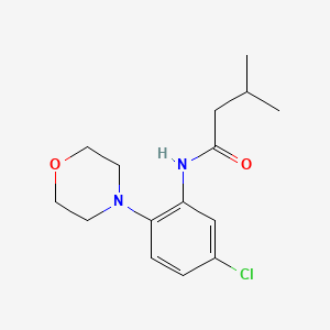 molecular formula C15H21ClN2O2 B5728597 N-[5-chloro-2-(4-morpholinyl)phenyl]-3-methylbutanamide 