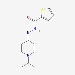 molecular formula C13H19N3OS B5728604 N'-(1-isopropyl-4-piperidinylidene)-2-thiophenecarbohydrazide 