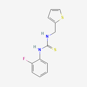molecular formula C12H11FN2S2 B5728629 N-(2-fluorophenyl)-N'-(2-thienylmethyl)thiourea 