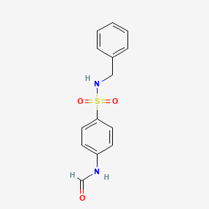 molecular formula C14H14N2O3S B5728637 N-benzyl-4-(formylamino)benzenesulfonamide 