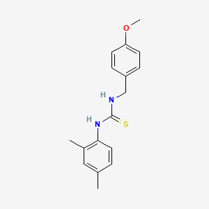 molecular formula C17H20N2OS B5728643 N-(2,4-dimethylphenyl)-N'-(4-methoxybenzyl)thiourea 