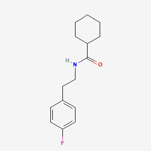 molecular formula C15H20FNO B5728649 N-[2-(4-fluorophenyl)ethyl]cyclohexanecarboxamide 