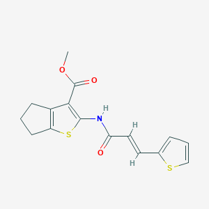 methyl 2-{[3-(2-thienyl)acryloyl]amino}-5,6-dihydro-4H-cyclopenta[b]thiophene-3-carboxylate