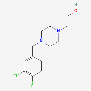 molecular formula C13H18Cl2N2O B5728722 2-[4-(3,4-dichlorobenzyl)-1-piperazinyl]ethanol 