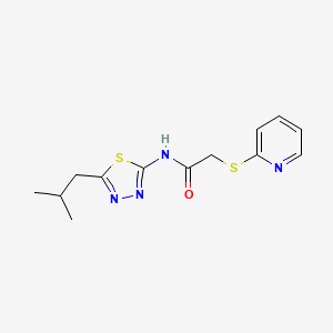 molecular formula C13H16N4OS2 B5728744 N-(5-isobutyl-1,3,4-thiadiazol-2-yl)-2-(2-pyridinylthio)acetamide 