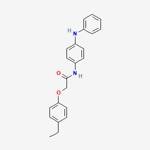 molecular formula C22H22N2O2 B5728756 N-(4-anilinophenyl)-2-(4-ethylphenoxy)acetamide 