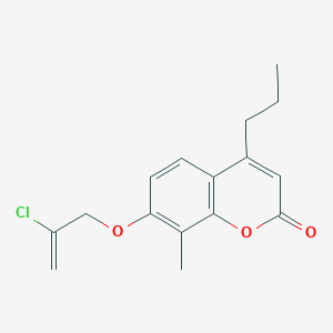 7-[(2-chloro-2-propen-1-yl)oxy]-8-methyl-4-propyl-2H-chromen-2-one