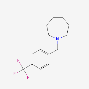 molecular formula C14H18F3N B5728800 1-[4-(trifluoromethyl)benzyl]azepane 