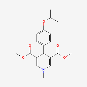 molecular formula C19H23NO5 B5728821 dimethyl 4-(4-isopropoxyphenyl)-1-methyl-1,4-dihydro-3,5-pyridinedicarboxylate 