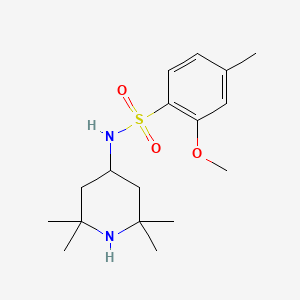 molecular formula C17H28N2O3S B5728858 2-methoxy-4-methyl-N-(2,2,6,6-tetramethyl-4-piperidinyl)benzenesulfonamide 