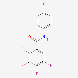 molecular formula C13H6F5NO B5728877 2,3,4,5-tetrafluoro-N-(4-fluorophenyl)benzamide 