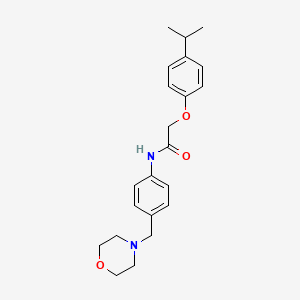 molecular formula C22H28N2O3 B5728897 2-(4-isopropylphenoxy)-N-[4-(4-morpholinylmethyl)phenyl]acetamide 