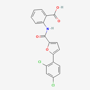 molecular formula C18H11Cl2NO4 B5728909 2-{[5-(2,4-dichlorophenyl)-2-furoyl]amino}benzoic acid 