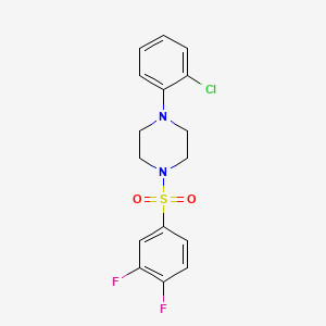 1-(2-chlorophenyl)-4-[(3,4-difluorophenyl)sulfonyl]piperazine