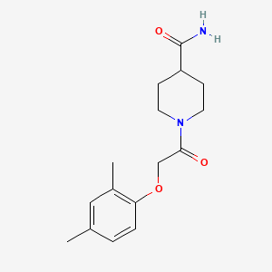 molecular formula C16H22N2O3 B5728973 1-[(2,4-dimethylphenoxy)acetyl]-4-piperidinecarboxamide 