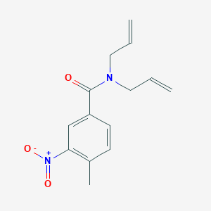 molecular formula C14H16N2O3 B5728981 N,N-diallyl-4-methyl-3-nitrobenzamide 