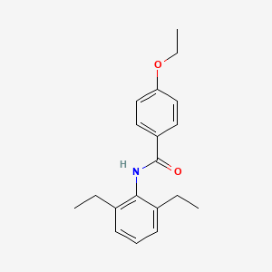 molecular formula C19H23NO2 B5728987 N-(2,6-diethylphenyl)-4-ethoxybenzamide 