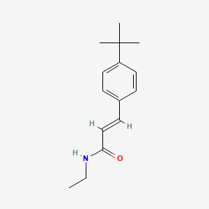 molecular formula C15H21NO B5729024 3-(4-tert-butylphenyl)-N-ethylacrylamide 