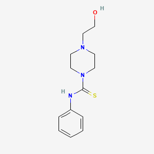 molecular formula C13H19N3OS B5729054 4-(2-hydroxyethyl)-N-phenyl-1-piperazinecarbothioamide 