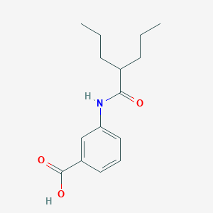 molecular formula C15H21NO3 B5729065 3-[(2-propylpentanoyl)amino]benzoic acid 