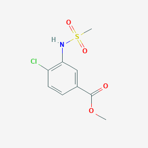 molecular formula C9H10ClNO4S B5729100 methyl 4-chloro-3-[(methylsulfonyl)amino]benzoate 