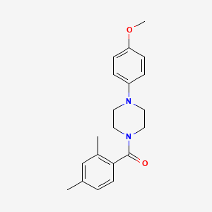 molecular formula C20H24N2O2 B5729138 1-(2,4-dimethylbenzoyl)-4-(4-methoxyphenyl)piperazine 