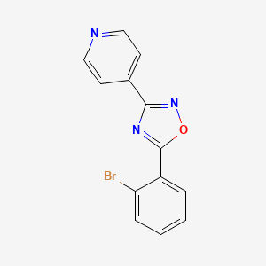 molecular formula C13H8BrN3O B5729139 4-[5-(2-bromophenyl)-1,2,4-oxadiazol-3-yl]pyridine 