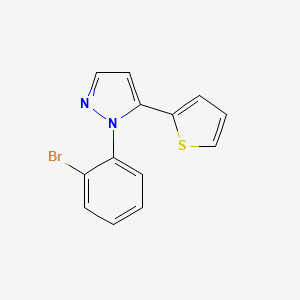 B572914 1-(2-bromophenyl)-5-(thiophen-2-yl)-1H-pyrazole CAS No. 1269292-50-3