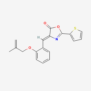 molecular formula C18H15NO3S B5729147 4-{2-[(2-methyl-2-propen-1-yl)oxy]benzylidene}-2-(2-thienyl)-1,3-oxazol-5(4H)-one 