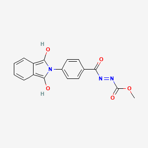 molecular formula C17H13N3O5 B5729158 methyl 2-[4-(1,3-dioxo-1,3-dihydro-2H-isoindol-2-yl)benzoyl]hydrazinecarboxylate 