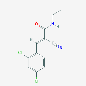 2-cyano-3-(2,4-dichlorophenyl)-N-ethylacrylamide