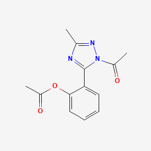 2-(1-acetyl-3-methyl-1H-1,2,4-triazol-5-yl)phenyl acetate