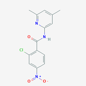 molecular formula C14H12ClN3O3 B5729214 2-chloro-N-(4,6-dimethyl-2-pyridinyl)-4-nitrobenzamide 