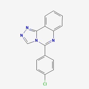 molecular formula C15H9ClN4 B5729222 5-(4-chlorophenyl)[1,2,4]triazolo[4,3-c]quinazoline 
